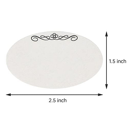 L LIKED 120 Stickers Dissolvable Food Labels for Containers 1 1/2" x 2 1/2" Canning Labels for Jars (Roll of 120) (1 Rolls) - size: 1 Roll - 120 Labels