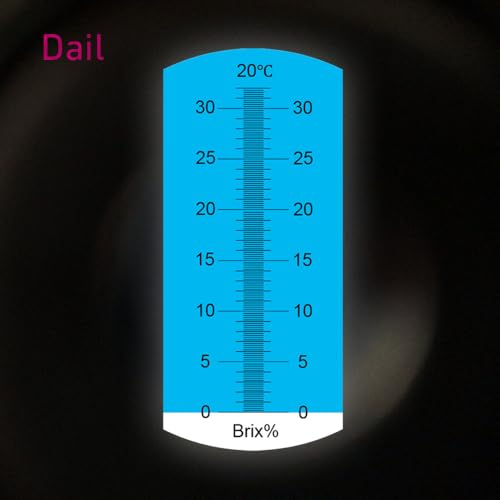 Brix Refractometer with ATC, Brix 0-32, Hydrometer in Wine Making, Homebrew Kit (0~32%)