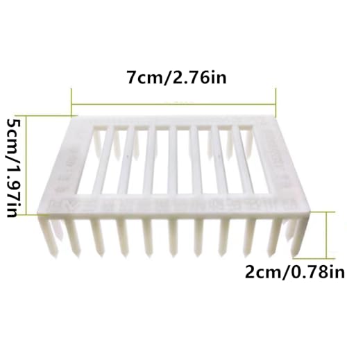 6 Pcs Queen Bee Cage Plastic Beekeeping Rearing Box for Isolation Queen Bee Transporting Catcher Tool