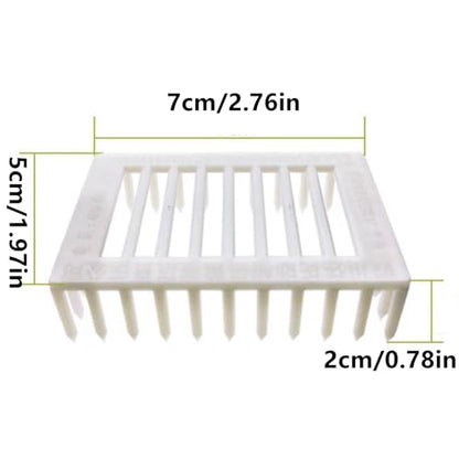 6 Pcs Queen Bee Cage Plastic Beekeeping Rearing Box for Isolation Queen Bee Transporting Catcher Tool