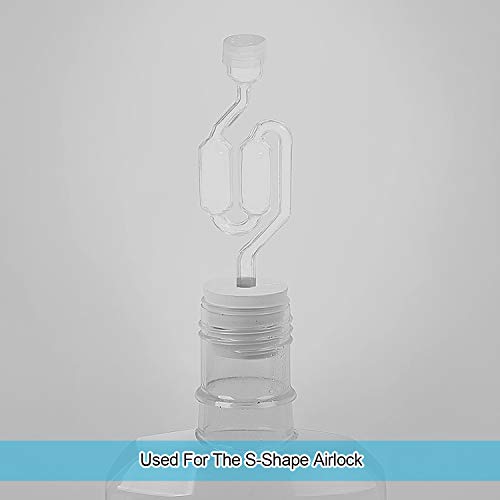 KEILEOHO 20 Pack Drilled Natural Rubber Stopper # 6, Solid Rubbers Stoppers Bungs, Rubber Stopper with 5/16 Inch Diameter Holes for glass jug, Carboy Tapered Bung