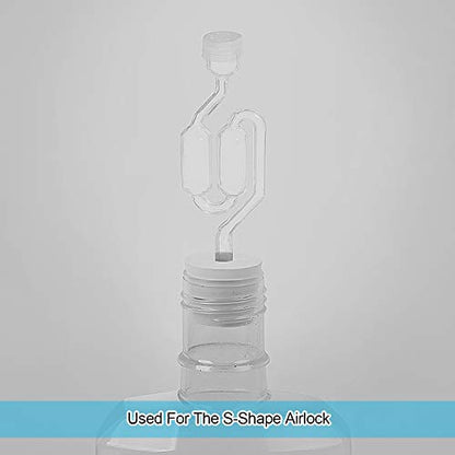 KEILEOHO 20 Pack Drilled Natural Rubber Stopper # 6, Solid Rubbers Stoppers Bungs, Rubber Stopper with 5/16 Inch Diameter Holes for glass jug, Carboy Tapered Bung