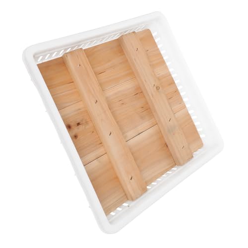VOSAREA Cheese Maker Press for Tofu and Dairy Products with Wood and Plastic Materials Compact Design Versatile Usage Household Cheese Mold for Small Kitchens