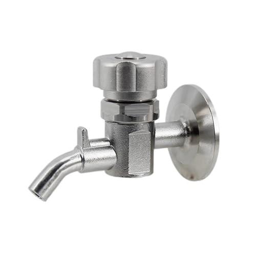 1.5"TC Sample Valve 304 Stainless Steel Sanitary Clamp Brewing Sample Valve Homebrew Conical Fermenter(B) - color: B