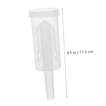 2pcs Three Piece One Way Valves for Wine Preservation Odorless Plastic Stoppers with Air Locks for Home Brewing and Restaurant Use