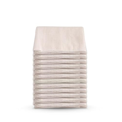 Dark White Premium Reusable Cheesecloth 100% Organic Cotton for Straining, Cooking, Nut Milk, Durable, Chemical-Free, Multi-Purpose Fabric for Crafts, and Household Needs (12 Pieces - Grade 100) - size: 12 Pieces - Grade 100