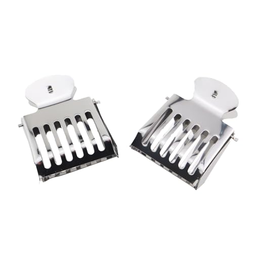 2PCS Stainless Steel Metal Clips for Beekeeping Honey Cutting Knife Queen Bee Spring Clip Hollow Cage