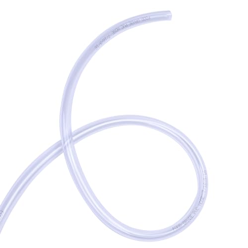 DERNORD PVC Tubing 7/16"ID X 9/16"OD Flexible Clear Vinyl Hose 10 Feet for Food Grade - size: 10 Feet, style: 7/16"ID X 9/16"OD