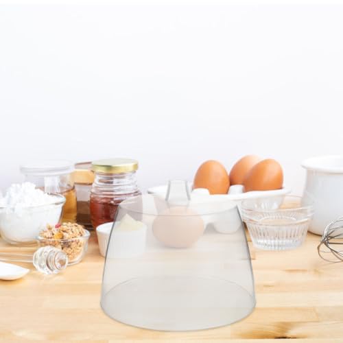 Clear Cheese Curler Cover Acrylic Cheese Grater Lid Replacement with Handle Dome Shaver Cover for Rotary Grater Food Storage Display Dessert Table Decor