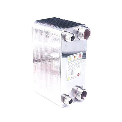32 Plates Heat Exchanger Beer Wort Chiller Cooler 304 Stainless Steel for Home Brewing Beer 1.6Mpa