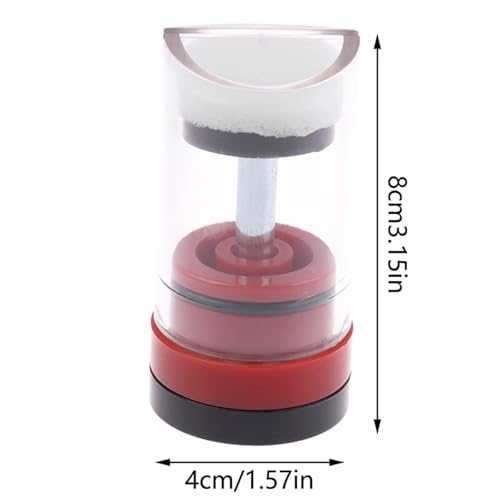4pcs One-Handed Plastic Bee Marker Tube Catcher Cage with Plunger Plush Queen Marking Bottle with Sponge for Beekeeper Equipment