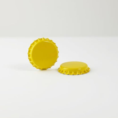 FastRack 288 Oxygen Absorbing Beer Bottle Caps | 26mm Pry-Off Yellow Standard Homebrew Bottle Tops for Glass Bottles | PVC-Free Beer Crown Caps for Bottling - color: Yellow