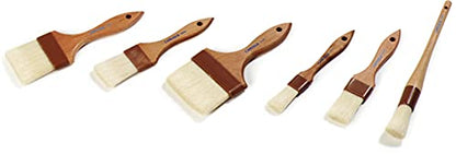 SPARTA Kitchen Basting Brush – 4037200 Basting Brush for Cooking Flat Boar Bristle Brush, Hardwood Handle for Kitchens, Restaurants, Catering, High Heat Food Prep, 1in - size: 8.25" x 1" (Pack of 1)