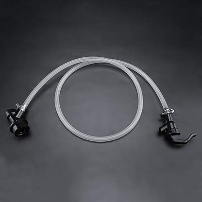 3.3ft Beer Hose, Beer Brewing Tubing with Ball Lock Disconnect and Party Tap for Corny Cornelius Keg Distribution Home Brewing Outdoor Parties
