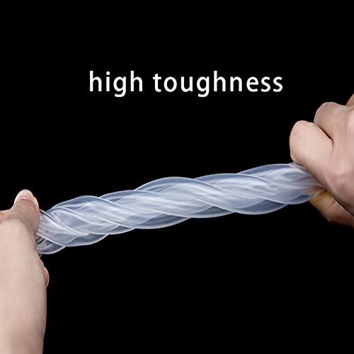 Silicone Tubing 8mm (5/16") ID x 12mm OD Food Grade High-temperature Pure Silicone Hose Tube Clear Pipe for Home Brewing Air and Liquid Transfer (Length 3 Meter- 9.84FT) - size: 8mmx12mm, style: 3M
