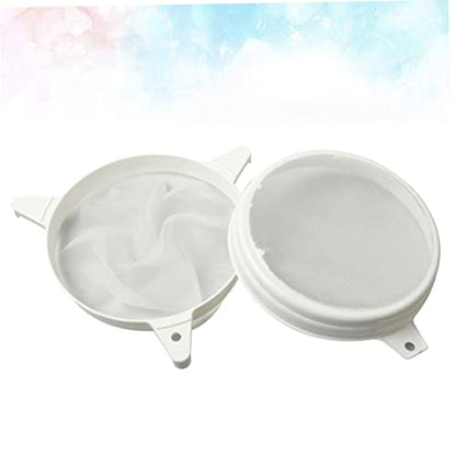 PRETYZOOM 2-in-1 Double Sieve Mesh Filter Strainer for Bee Supplies Honey Strainer Plastic Beekeeping Tool