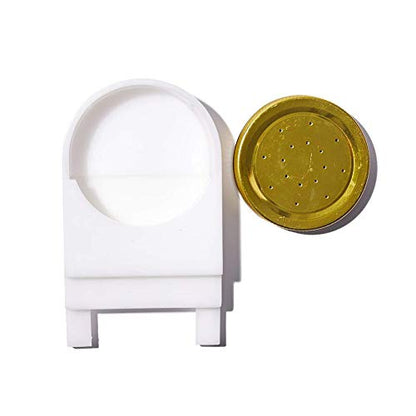 Bee Hive Entrance Feeder - Includes Lids, Fits Most Small Mouth Canning Feeder and Waterer (2 Pack)