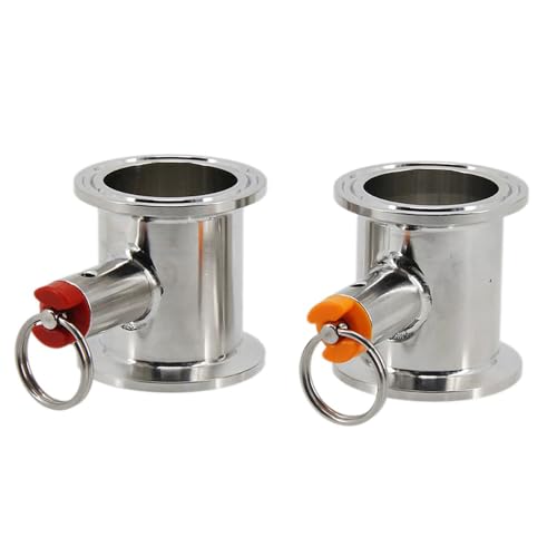 1.5 Inch Tri Clamp Pressure Relief Valve (PRV) Tube, 304 Stainless Steel, 17/35 PSI, for Homebrew Dry Hopper & Conical Fermenter, 1pc(17 psi)