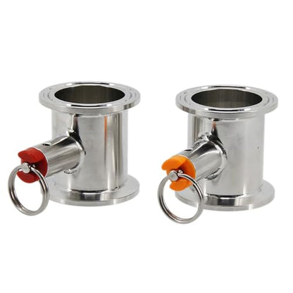 1.5 Inch Tri Clamp Pressure Relief Valve (PRV) Tube, 304 Stainless Steel, 17/35 PSI, for Homebrew Dry Hopper & Conical Fermenter, 1pc(17 psi)