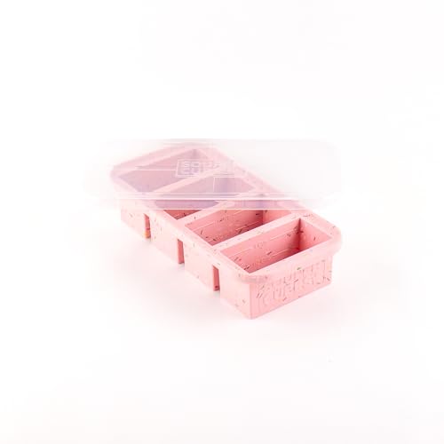 Souper Cubes 1 Cup Silicone Freezer Trays with Lids, Cotton Candy, 1-Pack | 100% Platinum-Cured Silicone Freezer Cube, Oven and Microwave Safe, Perfect for Freezing Soup, Rice, Protein, Grains and More - color: Cotton Candy, size: 1-Pack