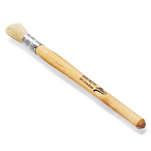 Ateco Pastry Brush Baking Supply, 1 1/16" - Round, Brown - size: 1 1/16" - Round, style: White Boar Bristle