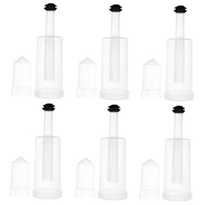 Three-piece One-way Brewing Stopper Reusable Silicone Stoppers for Wine Preservation and Fermentation Air Locks Black Silicone