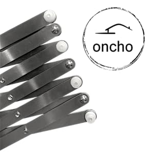oncho Dish and lid dryig Storage, Stainless Steel, 6 Adjustable compartments for Kitchen cabinets - Expandable, Adjustable and Minimalist Design (14.5x10 cm, Silver) (Home)