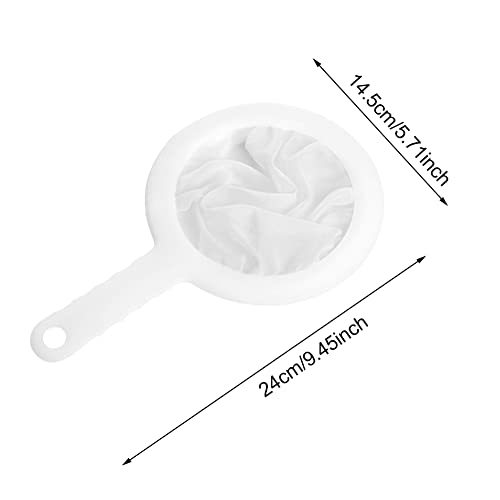 2 Pcs Fine Mesh Strainers,Sieve Fine Mesh with Handle Juice Strainer Yogurt Sieve for Soy Milk Coffee Milk Juice Tea Honey and Wine(SIZE:200Mesh)