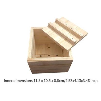 Wooden Tofu Press Maker Soybean Curd Maker Kitchen Gadget, DIY Homemade Kitchen Cheese Maker for Home Living Room Cheese Tofu, 11.5cmx10.5cmx8.8cm