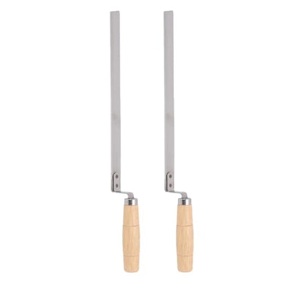 AUNMAS 2 Pack Stainless Steel Honey Uncapping Knife Beekeeping Equipment with Slanted Mouth Thin for Precise Honey Harvesting