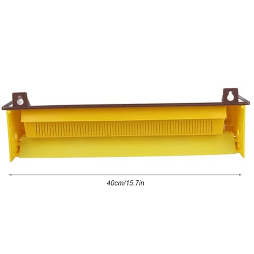 Multifunction Plastic Pollen Trap, Bee Pollen Collector and Feeding Box, Adjustable Beekeeping Accessory Tool for Hive Entrance with Collect Box for Beekeepers