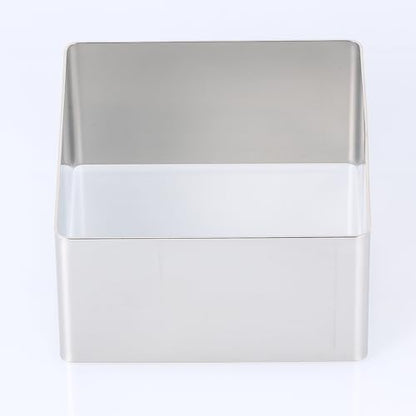 GALPADA Stainless Steel Cake Ring Square Mousse Ring Pastry Cutter Mold for Baking Cake Cookies Bread Cheese and Desserts 3.66 X 3.66 X 1.57 in 1 Pack - size: Size 5