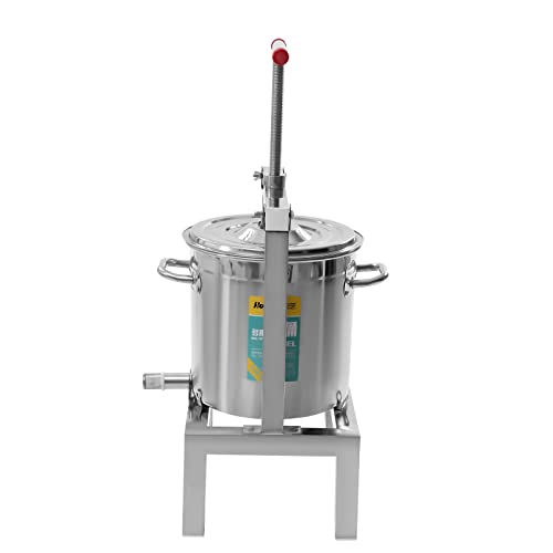 Fruit Wine Press 2.6 Gallon Manual Grape Presser for Wine Juice Making DIY Large Fruit Honey Presser Apple Cider Grape Juice Press Extractor - color: 2.6 Gallon