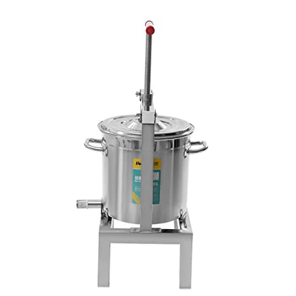 Fruit Wine Press 2.6 Gallon Manual Grape Presser for Wine Juice Making DIY Large Fruit Honey Presser Apple Cider Grape Juice Press Extractor - color: 2.6 Gallon
