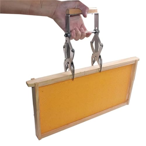 Bee Hive Frame Grip Bee Hive Frame Holder Capture Frame Grip Horizontal Bar Nest Box Frame Grip Holder Beehive Clip Clamp Grasp Beekeeping Tools for Beekeeeper