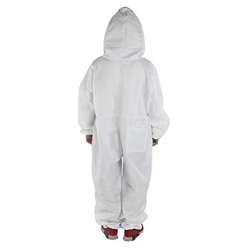 ZJchao Beekeeping Protective Full Body Suit with Veil Hood for Men and Women (L)