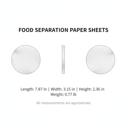 500-Count Pre-Cut Silicone Coated Parchment Sheets, Food Separation Paper for Freezer Storage, Burger Patties, and Cheese - size: 7.87 x 3.15 x 2.36 in