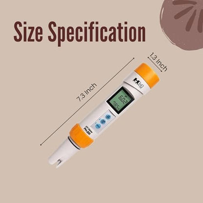 HM Digital PH-200 Waterproof pH Meter, 0-14.00 pH Range, 0.01 pH Resolution, +/- 0.02 pH Readout Accuracy