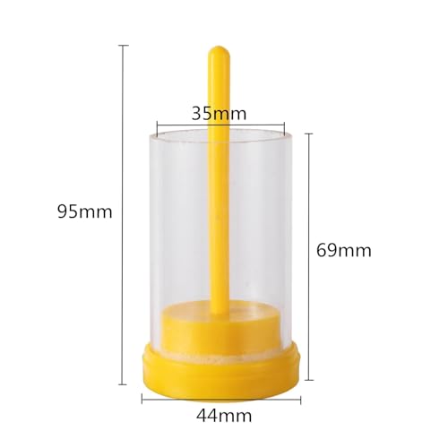 10Pc Queen Bee Marker Bottle Beekeeping Feeding Wooden Stick Sponge Catcher Identification Tool | Light Grey - color: Light Grey