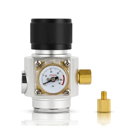 Home Brewing 90PSI Mini Co2 Charger Kit, Homebrew Beer Keg Co2 Regulator with Gas Ball Lock Disconnect, 7/16'' Thread Portable Gas Regulator Wine Accessories(Type 2) - color: Type 2