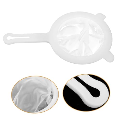 2pcs Fine Mesh Strainer for Juicing and Honey Filtering, Small Kitchen Sieve with Double-ear Handles, Plastic Food Strainer for Soy Milk, Tea, Coffee, and Juice Filtering