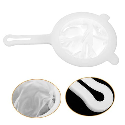 2pcs Fine Mesh Strainer for Juicing and Honey Filtering, Small Kitchen Sieve with Double-ear Handles, Plastic Food Strainer for Soy Milk, Tea, Coffee, and Juice Filtering