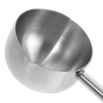 Stainless Steel Soup Ladle Long Handle Water Ladle for Kitchen Cooking Serving Soup Oil Dipping Home Restaurant Canteen Use 10.43X2.36X1.37In