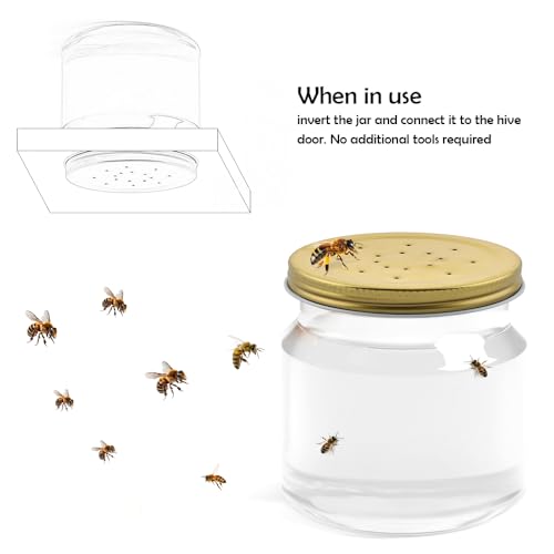 10 Pcs 2.87" Bee Entrance Feeder, Metal Bee Feeders Entrance Beehive Lid for Beekeeping Supplies Tools, Beehive Water Equipment
