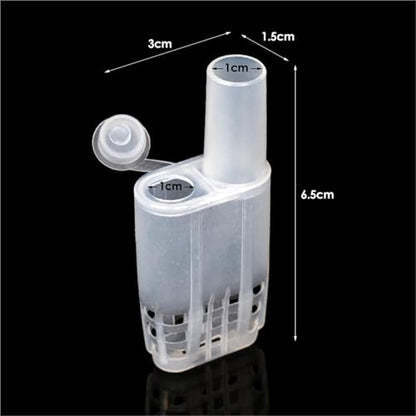 Queen Bee Cage 60Pcs Plastic White Bee Queen Cages Beekeeping Marking Transfer Bottle Apiculture Equipment Protection Tools for Beekeeping Supplies