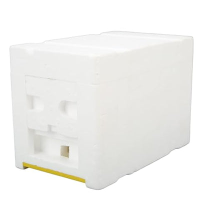Foam Beehive Box for Beekeeping, Lightweight Portable Mating Box for Breeding and Reproduction, Features Sliding Panels, Better Insulation Than Wooden