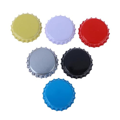 200PCS Beer Bottle Caps Tinplate Beer Bottle Caps Craft Beer Bottling Caps Oxygen Absorbing Seal Beer Bottle Caps for DIY(SV) - color: SV