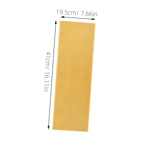 LIOOBO 3pcs Deep Honeycomb Beehive Foundation Durable Plastic Comb Foundation for Efficient Honey Production Easy to Use Beekeeping Supplies Orange