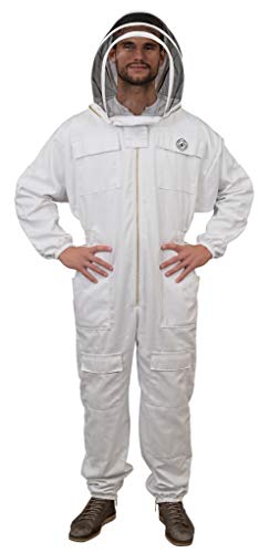 Humble Bee 411 Polycotton Beekeeping Suit With Fencing Veil - size: XX-Large