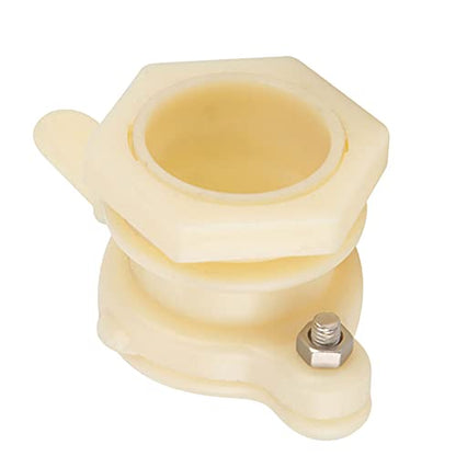Stainless Steel Honey Gate Valve, Durable and Threaded, for Honey Extractor and Honey Processing Machines, 4.6x2.1x2.2 Inches
